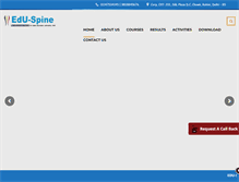 Tablet Screenshot of eduspine.com